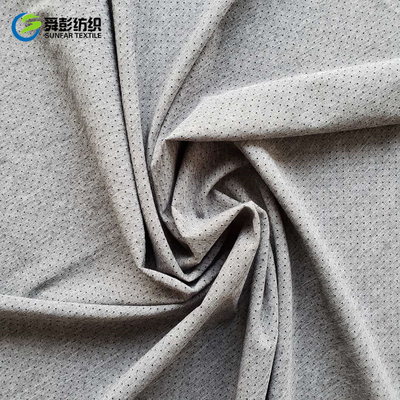 Fio de mescla liso Cationic da tela do Spandex do poliéster que perfura a tela do poliéster 100 de 150cm