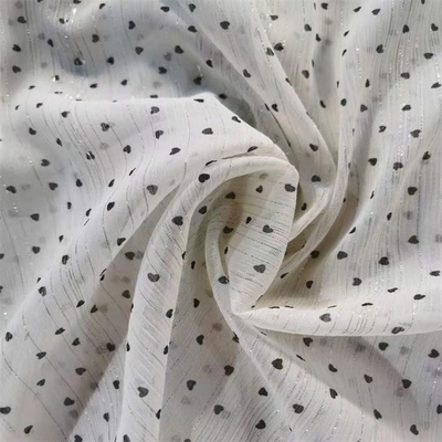 Tela chiffon de prata 75dx75d 120gsm do fio da cópia de Digitas
