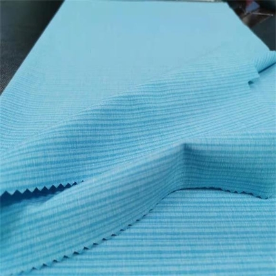 Material tecido 170gsm apertado do poliéster da tela 148CM do Spandex do poliéster da listra