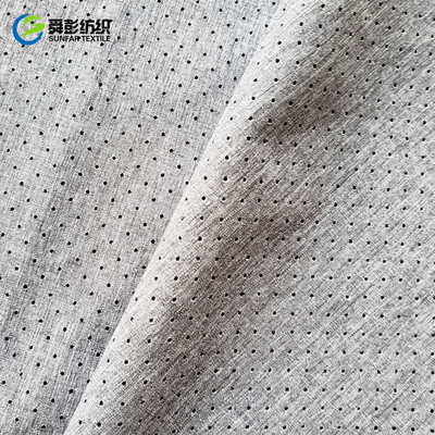 Fio de mescla liso Cationic da tela do Spandex do poliéster que perfura a tela do poliéster 100 de 150cm