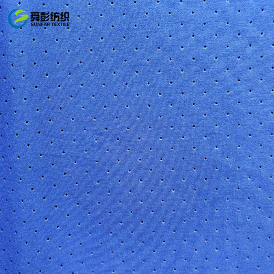 Fio de mescla liso Cationic da tela do Spandex do poliéster que perfura a tela do poliéster 100 de 150cm