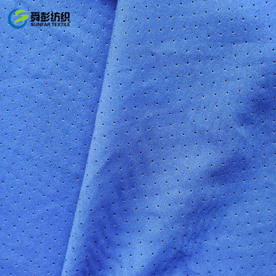 Fio de mescla liso Cationic da tela do Spandex do poliéster que perfura a tela do poliéster 100 de 150cm