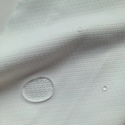 tela 150cm Diamond Dobby tecido Cationic do Spandex do poliéster 140-160gsm