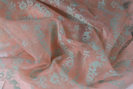 40gsm 56&quot; Organza material chiffon poli impresso sublimação da tela 20d que reune o projeto