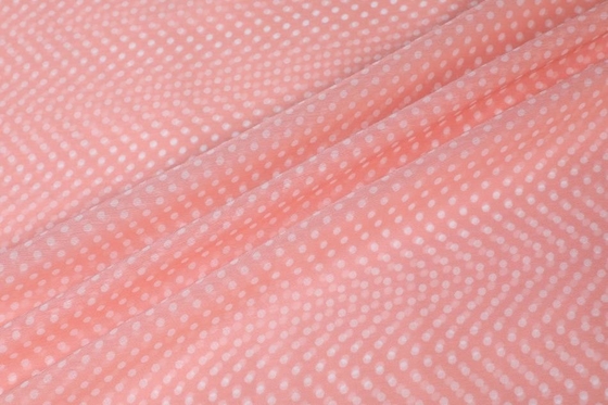 material chiffon do poliéster 75gsm impresso por todo o lado no impresso