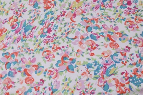 Gaze de seda poli chiffon modelada impressa da tela 75dx75d 85gsm