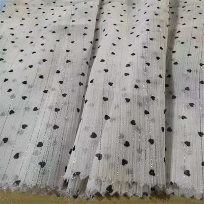 Tela chiffon de prata 75dx75d 120gsm do fio da cópia de Digitas
