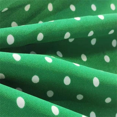 sarja chiffon Dot Printed da tela do poliéster de 50dx50d 83gsm