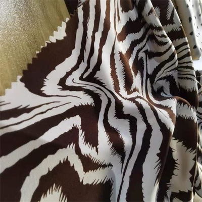 A sarja imprimiu a tela chiffon pela jarda 75dx75d 120gsm