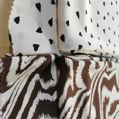 A sarja imprimiu a tela chiffon pela jarda 75dx75d 120gsm