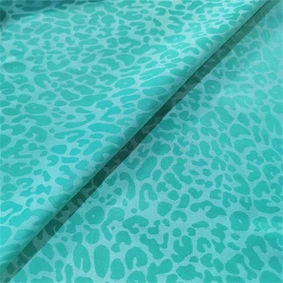 tela do cetim da cópia do leopardo da ilha do mar da tela do terno das mulheres de 100gsm 65d