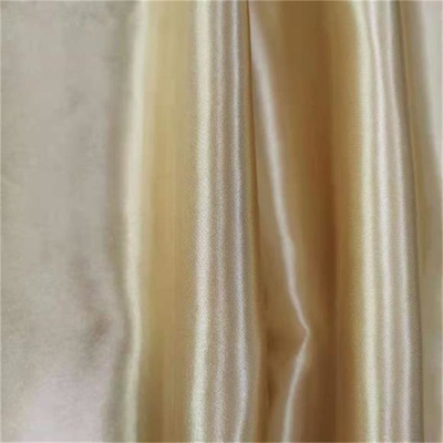 cetim poli chiffon da tela 87gsm do ouro 50dx75d para blusas e vestidos
