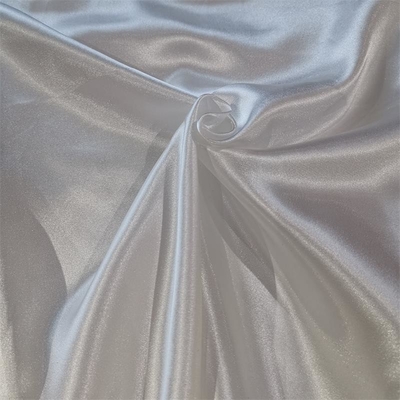 Spandex chiffon do poliéster 4 do cetim 96 do Spandex da tela do terno das mulheres de 80gsm 40d
