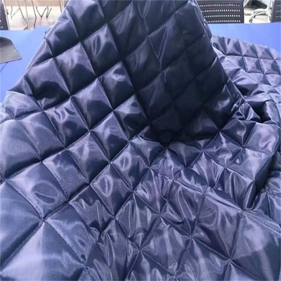 poliéster exterior respirável 142cm Diamond Quilting da tela 160gsm