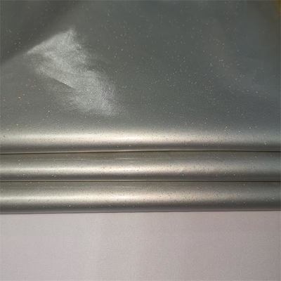 Estiramento macio impermeável de Shell Fleece Fabric 75dx75d da laminação brilhante