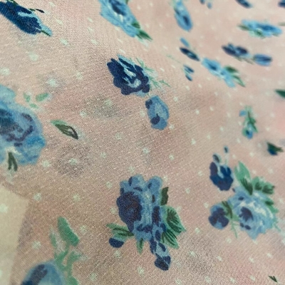 100gsm Cetim Chiffon Spandex Tecido Poliéster Estampado